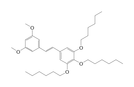 (E)-1-[3,4,5-Tris(hexyloxy)phenyl]-2-(3,5-dimethoxyphenyl)ethene