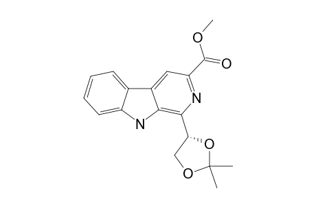 METHYL-(S)-1-(2,2-DIMETHYL-1,3-DIOXOLAN-4-YL)-9H-PYRIDO-[3,4-B]-INDOLE-3-CARBOXYLATE