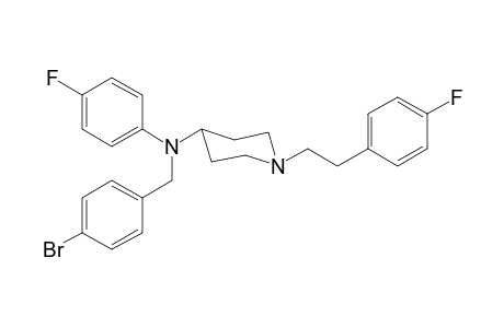 N-4-Bromobenzyl-N-4-fluorophenyl-1-[2-(4-fluorophenyl)ethyl]piperidin-4-amine