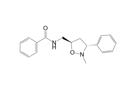 N-[[(3R,5R)-2-methyl-3-phenyl-1,2-oxazolidin-5-yl]methyl]benzamide