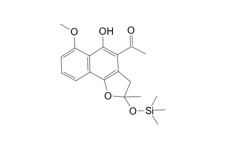 1-(5-hydroxy-6-methoxy-2-methyl-2-trimethylsilyloxy-3H-benzo[g]benzofuran-4-yl)ethanone
