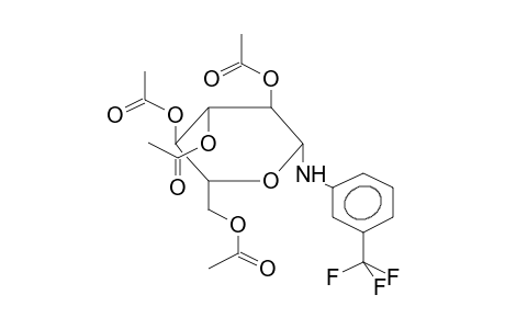 1-N-(META-TRIFLUOROMETHYLPHENYL)-1-DEOXY-1-AMINO-2,3,4,6-TETRA-O-ACETYL-BETA-D-GLUCOPYRANOSIDE