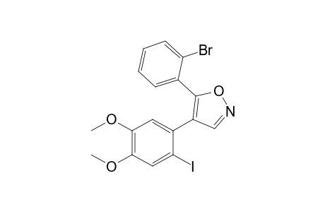 5-(2-bromophenyl)-4-(2-iodanyl-4,5-dimethoxy-phenyl)-1,2-oxazole