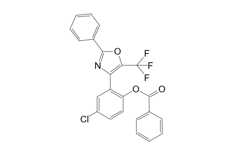 4-Chloro-2-(2-phenyl-5-(trifluoromethyl)oxazol-4-yl)phenyl benzoate