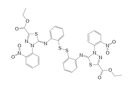 BIS-[2-(5-ETHOXYCARBONYL-3-ORTHO-NITROPHENYL-1,3,4-THIADIAZOL-2-YLIDENEAMINO)-PHENYL]-DISULFIDE
