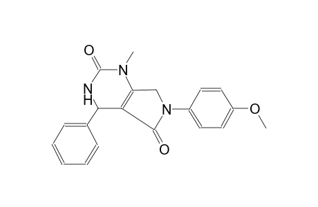 6-(4-methoxyphenyl)-1-methyl-4-phenyl-3,4,6,7-tetrahydro-1H-pyrrolo[3,4-d]pyrimidine-2,5-dione