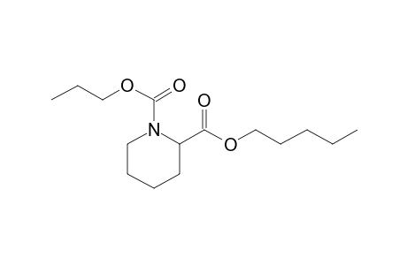 Pipecolic acid, N-propoxycarbonyl-, pentyl ester