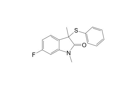 6-Fluoro-1, 3-dimethyl-3-(phenylthio)indolin-2-one