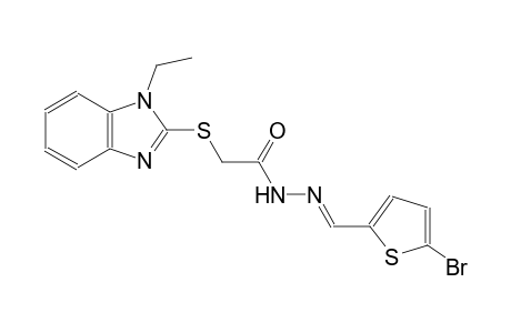 acetic acid, [(1-ethyl-1H-benzimidazol-2-yl)thio]-, 2-[(E)-(5-bromo-2-thienyl)methylidene]hydrazide