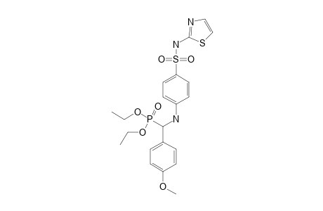 DIETHYL-(4-METHOXYPHENYL)-[4-(N-THIAZOL-2-YL-SULFAMOYL)-PHENYLAMINO]-METHYL-PHOSPHONATE