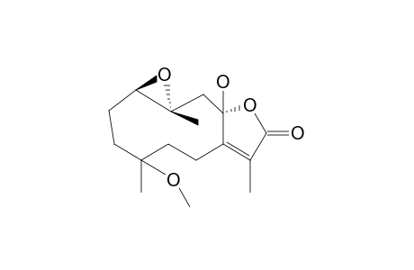 GLECHOMANOLIDE,1-B,10-A-EPOXY-8-HYDROXY-4-METHOXY