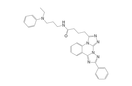 di[1,2,4]triazolo[4,3-a:1,5-c]quinazoline-3-butanamide, N-[3-(ethylphenylamino)propyl]-10-phenyl-