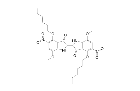 4,4'-bis(hexyloxy)-7,7'-dimethoxy-5,5'-dinitroindigotin