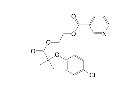 2-[2-(4-chloranylphenoxy)-2-methyl-propanoyl]oxyethyl pyridine-3-carboxylate