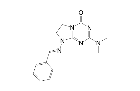 2-Dimethylamino-4-oxo-8-benzylideneamido-6,7-dihydroimidazo[2,1-a]-sym-triazine