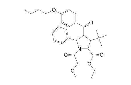 Proline, 4-(4-butoxybenzoyl)-3-(1,1-dimethylethyl)-1-(methoxyacetyl)-5-phenyl-, ethyl ester