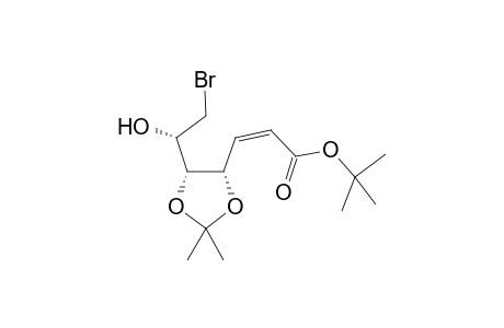 tert-Butyl (2Z)-2,3,7-trideoxy-7-bromo-4,5-O-(1-methylethylidene)-D-ribo-hept-2-enoate