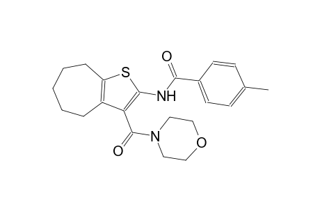 benzamide, 4-methyl-N-[5,6,7,8-tetrahydro-3-(4-morpholinylcarbonyl)-4H-cyclohepta[b]thien-2-yl]-