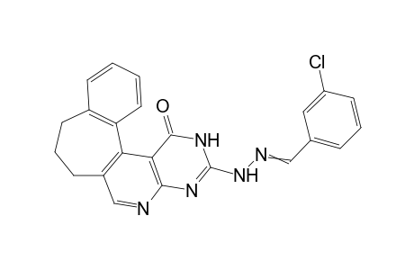 3-[(3-Chlorophenylmethylene)hydrazono]-2,7,8,9-tetrahydro-1H-benzo[6',7']cyclohepta[1',2':4,5]pyrido[2,3-d]-pyrimidin-1-one