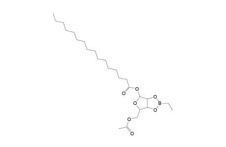 beta-D-LYXOFURANOSIDE, 5-O-ACETYL-2,3-O-ETHYLBORANDIYL-1-O-PALMITOYL-