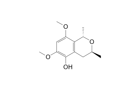 (1S,3S)-6,8-dimethoxy-1,3-dimethylisochroman-5-ol