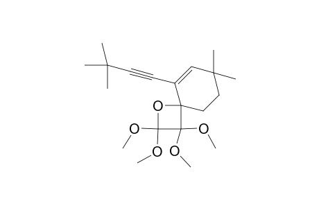 7,7-Dimethyl-9-(3,3-dimethylbutynyl)-2,2,3,3-(tetramethoxy)spiro[1-oxacyclobutane-2,6'-cyclohexene]