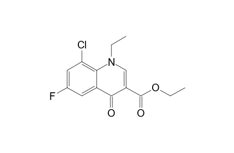 8-CHLORO-6-FLUORO-1,4-DIHYDRO-1-ETHYL-4-OXOQUINOLINE-3-CARBOXYLIC-ACID-ETHYLESTER