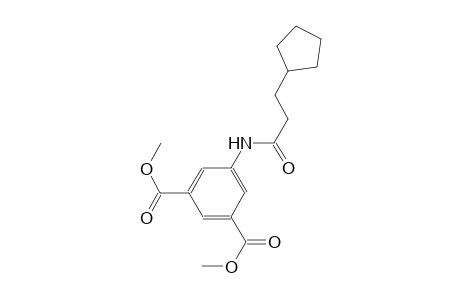 dimethyl 5-[(3-cyclopentylpropanoyl)amino]isophthalate