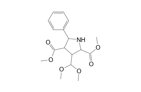 3-Dimethoxymethyl-5-phenyl-2,3,4,5-tetrahydropyrrole-2,4-dicarboxylic acid di(methylester)