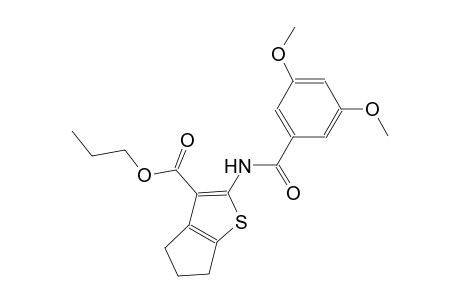 propyl 2-[(3,5-dimethoxybenzoyl)amino]-5,6-dihydro-4H-cyclopenta[b]thiophene-3-carboxylate
