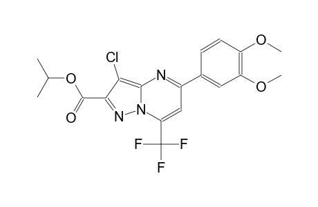 isopropyl 3-chloro-5-(3,4-dimethoxyphenyl)-7-(trifluoromethyl)pyrazolo[1,5-a]pyrimidine-2-carboxylate