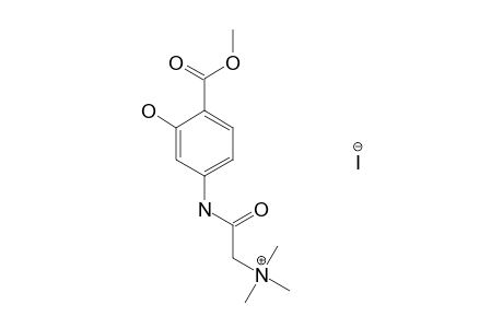 {[(4-CARBOXY-3-HYDROXYPHENYL)CARBAMOYL]METHYL}TRIMETHYLAMMONIUM IODIDE, METHYLESTER