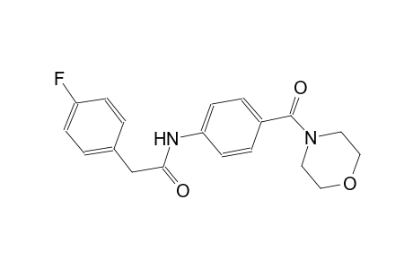 2-(4-fluorophenyl)-N-[4-(4-morpholinylcarbonyl)phenyl]acetamide