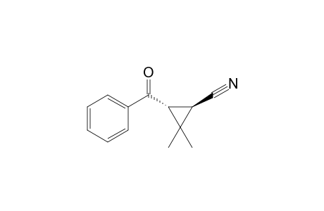 trans-3-Benzoyl-2,2-dimethylcyclopropanecarbonitrile
