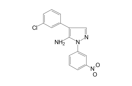 5-AMINO-4-(m-CHLOROPHENYL)-1-(m-NITROPHENYL)PYRAZOLE
