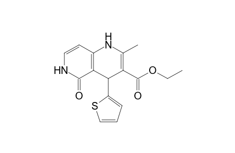 (+-)-4-(2-Thienyl)-1,4,5,6-tetrahydro-2-methyl-5-oxo-1,6-naphthyridin-3-carboxylic acid ethyl ester