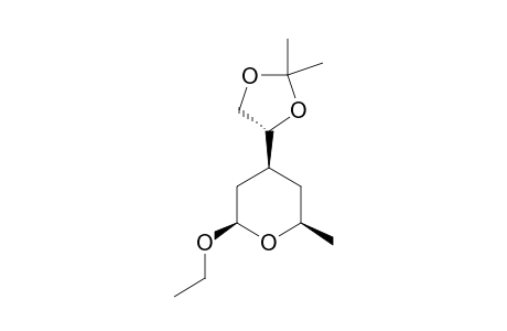 (2R,4S,6S)-2-ETHOXY-4-[(1S)-1,2-O-ISOPROPYLIDENE-1,2-DIHYDROXYETHYL]-6-METHYLTETRAHYDROPYRAN
