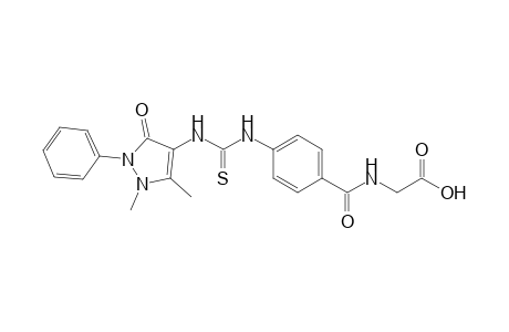 2-(4-(3-(1,5-dimethyl-3-oxo-2-phenyl-2,3-dihydro-1Hpyrazol-4-yl)thioureido)benzamido)acetic acid