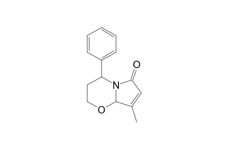 3,4-Dihydro-8-methyl-4-phenyl-2H-pyrrolo[2,1-b]-(1,3)-oxazin-6(8aH)-one