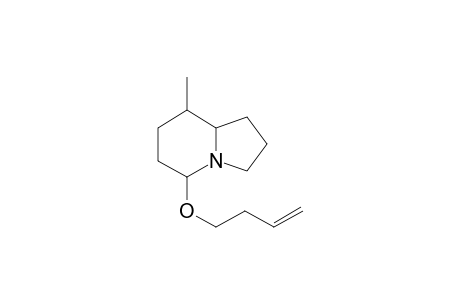 5-[(But-3'-en-1'-l)oxy]-8-methylindolizidine
