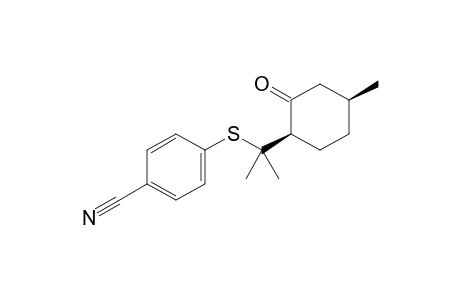 cis-(1R,4S)-4-((2-(4-Methyl-2-oxocyclohexyl)propan-2-yl)thio)benzonitrile