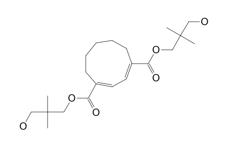 1,4-BIS-(2,2-DIMETHYL-3-HYDROXYPROPOXYCARBONYL)-(E)-1,(E)-3-CYCLONONADIENE