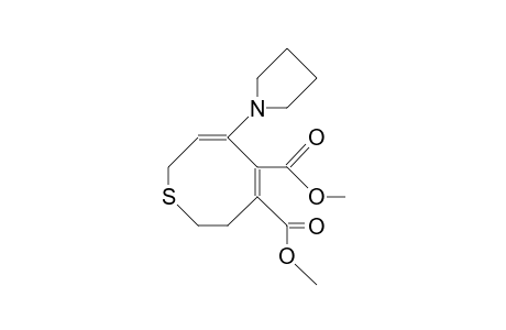 Dimethyl cis, cis-3,8-dihydro-6-(1-pyrrolidinyl)-2H-thiocin-4,5-dicarboxylate