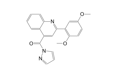 2-(2,5-dimethoxyphenyl)-4-(1H-pyrazol-1-ylcarbonyl)quinoline