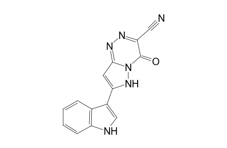 4,6-Dihydro-7-(1H-indol-3-yl)-4-oxopyrazolo[5,1-c][1,2,4]-triazine-3-carbonitrile