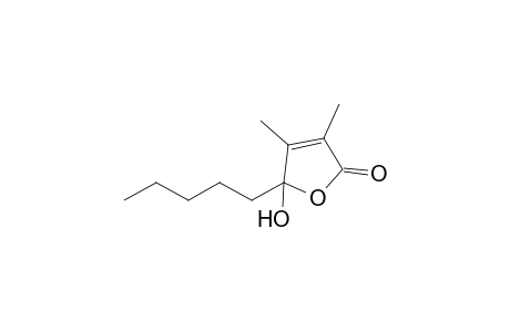 4,4-dihydroxy-2,3-dimethyl-2-nonenoic acid, gamma-lactone