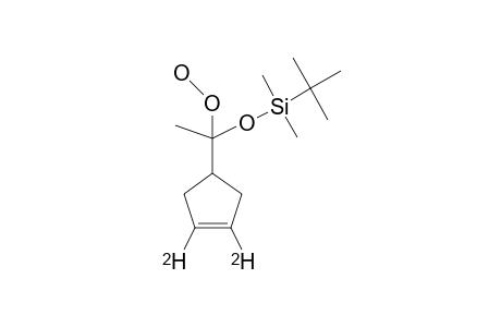 1-(TERT.-BUTYLDIMETHYLSILYLOXY)-1-([3,4-2H2]-CYCLOPENT-3-EN-1-YL)-ETHYL-HYDROPEROXIDE