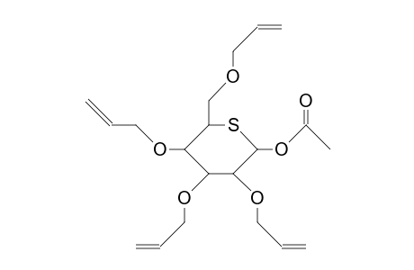 1-O-Acetyl-2,3,4,6-tetra-O-allyl-5-thio-A-D-glucopyranose