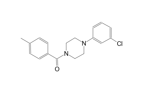 1-(3-chlorophenyl)-4-(4-methylbenzoyl)piperazine