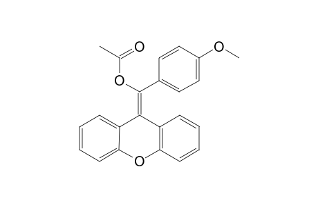 .alpha.-Acetoxy-9-(p-methoxybenzylidene)xanthene